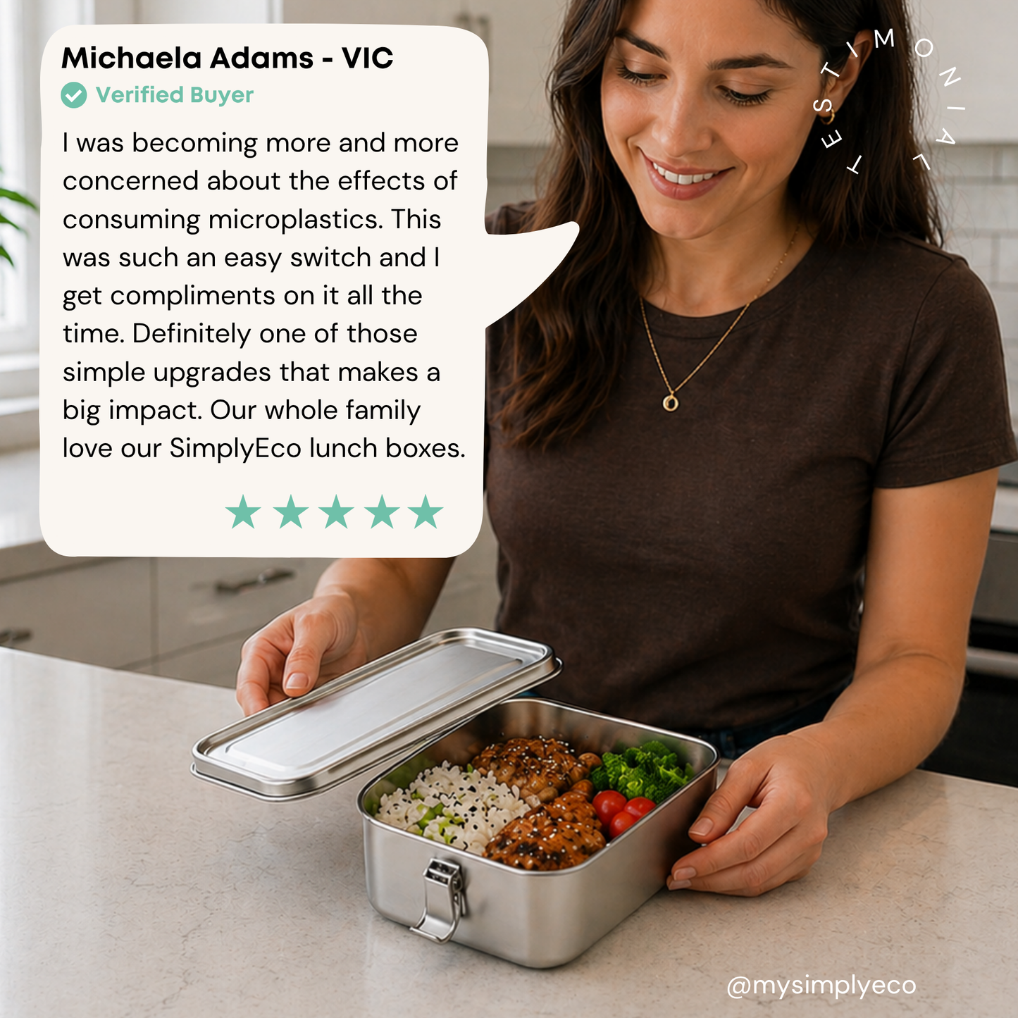 SimplyEco™ Stainless Steel Lunch Box