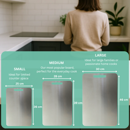 SimplyEco™ Premium Stainless Steel Chopping Board