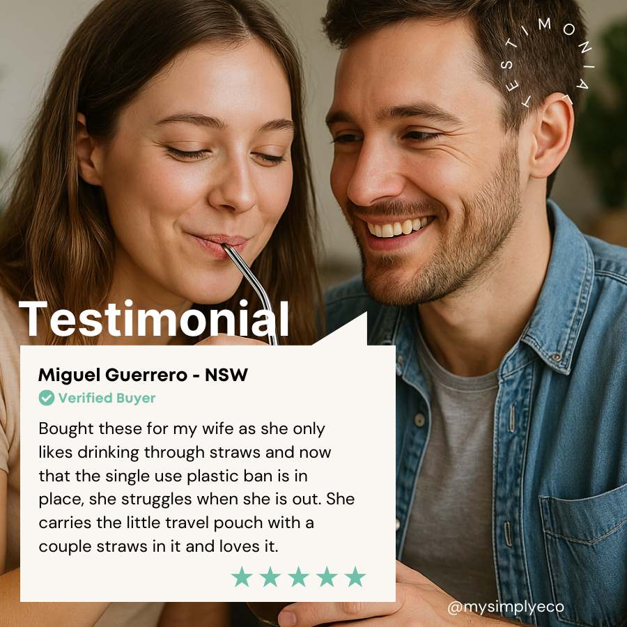 SimplyEco™ Stainless Steel Straw Set