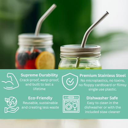 SimplyEco™ Stainless Steel Straw Set