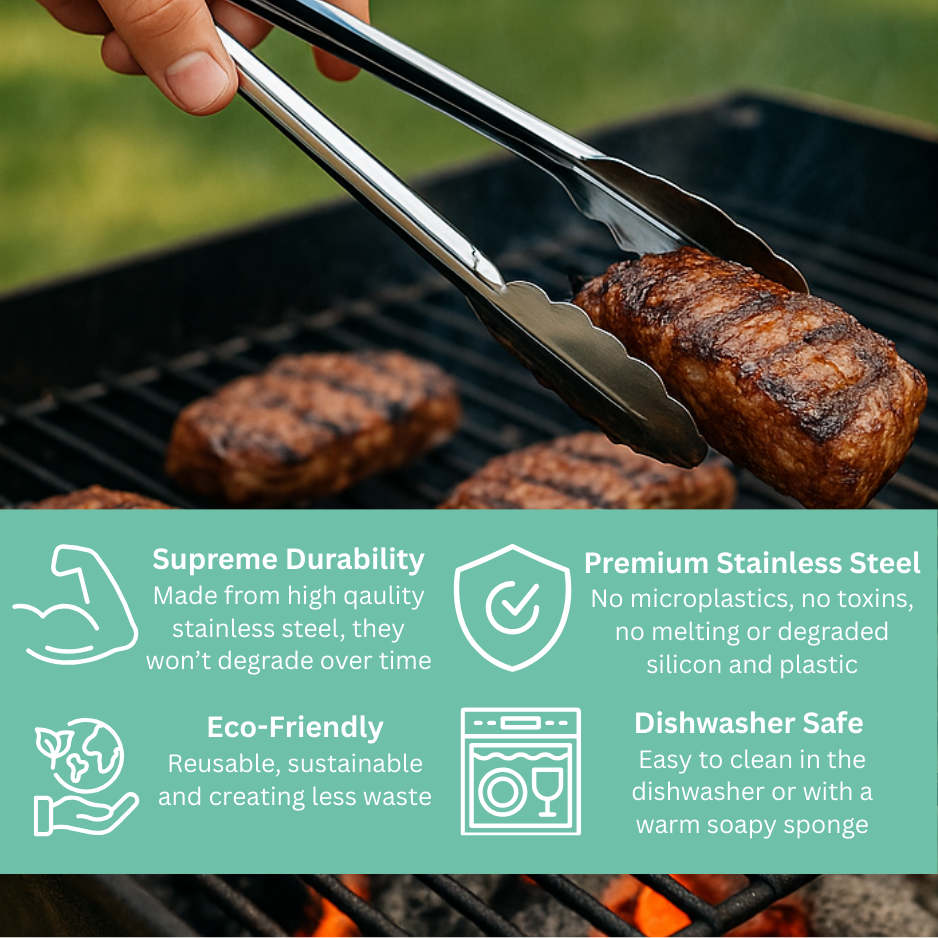 SimplyEco™ Stainless Steel Tong Set