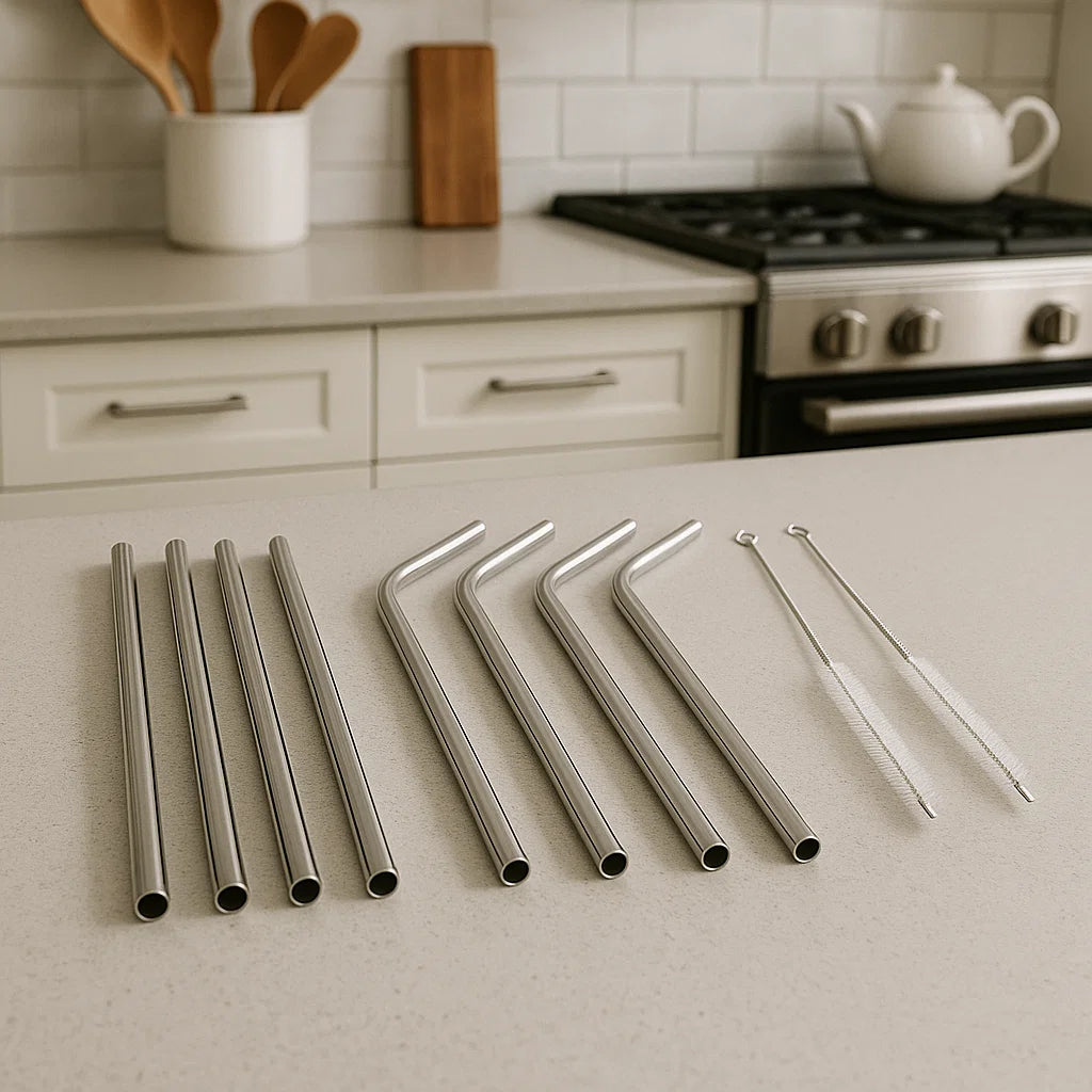 SimplyEco™ Stainless Steel Straw Set