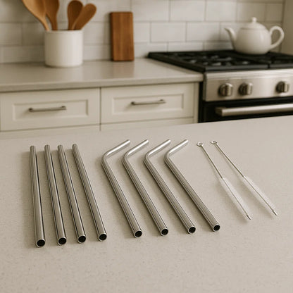 SimplyEco™ Stainless Steel Straw Set